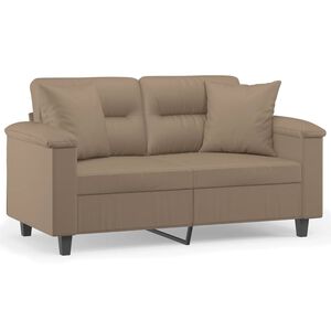 vidaXL 2-miestna pohovka s vank&uacute;&scaron;mi kapuč&iacute;nov&aacute; 120 cm umel&aacute; koža