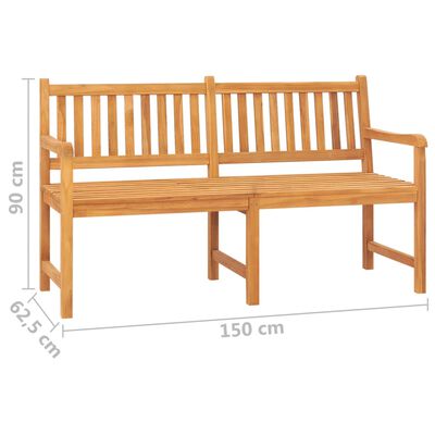 vidaXL 3-miestna záhradná lavička so stolíkom 150 cm tíkový masív