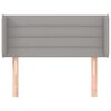 vidaXL Čelo postele so z&aacute;hybmi bledosiv&eacute; 83x16x78/88 cm l&aacute;tka