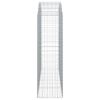vidaXL Oblúkový gabionový kôš 200x50x160/180 cm pozinkované železo
