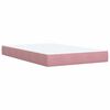 vidaXL Boxspring posteľ s matracom, ružov&aacute; 120x190 cm, zamat