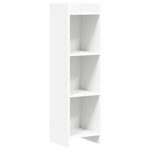 vidaXL Knižnica Biela 30 x 30 x 111 cm Kompozitn&eacute; drevo