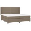 vidaXL Boxspring posteľ s matracom sivohned&yacute; 200x200 cm l&aacute;tka