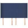 vidaXL Čelo postele so z&aacute;hybmi modr&eacute;147x16x118/128 cm l&aacute;tka