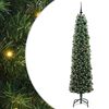 vidaXL Umel&yacute; vianočn&yacute; stromček Zelen&aacute; 210 cm PVC, oceľ a plast