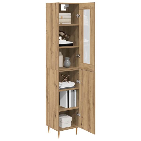 vidaXL Highboard 2 pcs Remeseln&yacute; dub Kompozitn&eacute; drevo