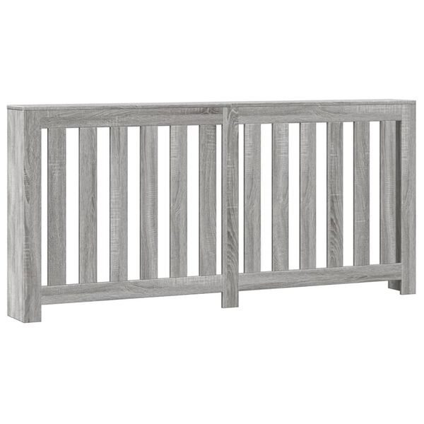 vidaXL Kryt na radi&aacute;tor siv&yacute; sonoma 175x20x82 cm kompozitn&eacute; drevo