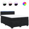 vidaXL Posteľn&yacute; r&aacute;m boxspring s matracom čierny 140x200 cm zamat