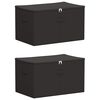 vidaXL &Uacute;ložn&aacute; krabica 2 ks Netkan&aacute; l&aacute;tka 55 x 35 x 32 cm 61,6 L