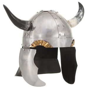 vidaXL Fantasy vikingsk&aacute; prilba pre LARP strieborn&aacute; oceľov&aacute;