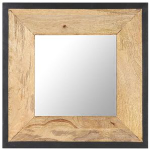 vidaXL Zrkadlo 50x50 cm mas&iacute;vne mangovn&iacute;kov&eacute; drevo
