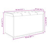 vidaXL Úložná lavica biela 82x42x45 cm, umelé drevo
