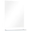 vidaXL N&aacute;stenn&eacute; zrkadlo s poličkou 50x60 cm, tvrden&eacute; sklo
