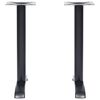 vidaXL Bistro Table Nohy 2 ks Čierna 61x8x72 cm Liatina