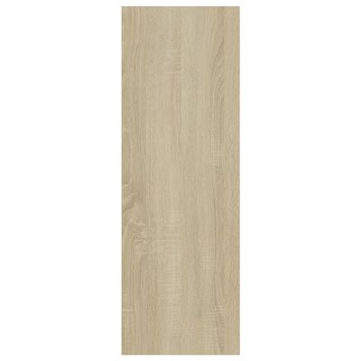 vidaXL Knižnica/komoda, biela a sonoma 66x30x98 cm, kompozitné drevo