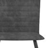 vidaXL Jed&aacute;lensk&eacute; stoličky 2 ks, siv&eacute;, zamat