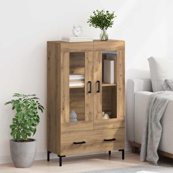vidaXL Highboard Remeseln&yacute; dub 69,5 x 31 x 115 cm Kompozitn&eacute; drevo