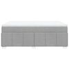 vidaXL Boxspring posteľ s matracom svetlosiv&aacute; 100x200 cm l&aacute;tka