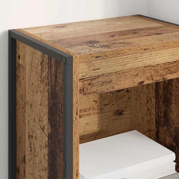 vidaXL Knižnica Star&eacute; drevo 80 x 30 x 155 cm Kompozitn&eacute; drevo