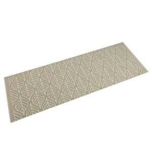 vidaXL Kuchynsk&yacute; koberec, prateľn&yacute;, Listy 45x150 cm, zamat