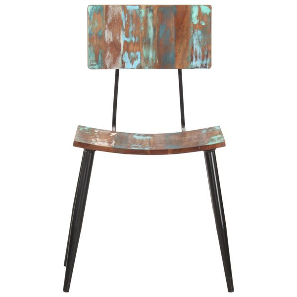 vidaXL Jedálenské stoličky z recyklovaného dreva 6 ks