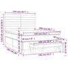 vidaXL Posteľn&yacute; r&aacute;m boxspring s matracom modr&yacute; 140x200 cm l&aacute;tka