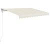 vidaXL Automatick&aacute; zaťahovacia mark&iacute;za 350x250 cm kr&eacute;mov&aacute;