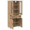 vidaXL Highboard Remeseln&yacute; dub 69,5 x 34 x 90 cm Kompozitn&eacute; drevo