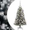 vidaXL Umel&yacute; kĺbov&yacute; vianočn&yacute; stromček s vianočn&yacute;mi guľami 120 cm