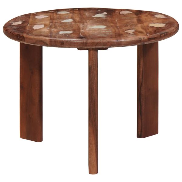 vidaXL Skladacie k&aacute;vov&eacute; stoly 3 pcs Mas&iacute;vne recyklovan&eacute; drevo