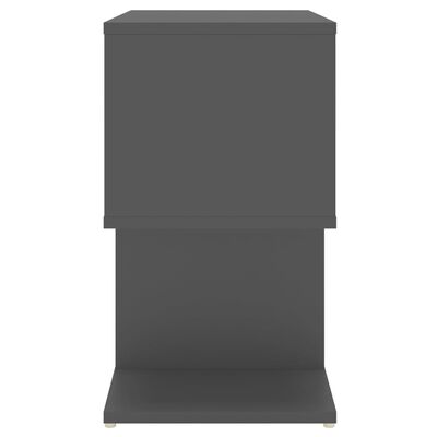 vidaXL Nočné stolíky 2 ks, sivé 50x30x51,5 cm, kompozitné drevo