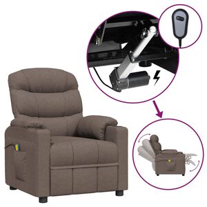 vidaXL Elektrick&eacute; mas&aacute;žne kreslo sivohned&eacute; l&aacute;tkov&eacute;