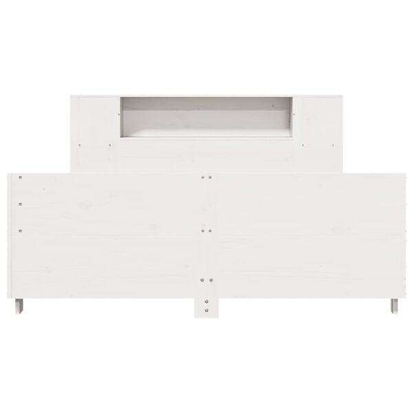 vidaXL Posteľ bez matraca biela 120x190 cm masívna borovica