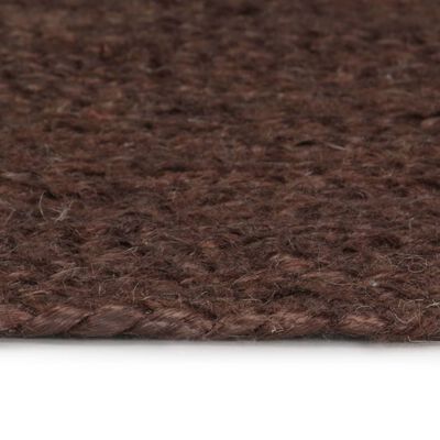 vidaXL Ručne vyrobený koberec hnedý 150 cm jutový okrúhly