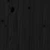 vidaXL Čelo postele čierne 140,5x4x100 cm mas&iacute;vna borovica