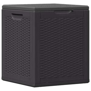 vidaXL Z&aacute;hradn&yacute; &uacute;ložn&yacute; box 90 l, čierny, PP ratan