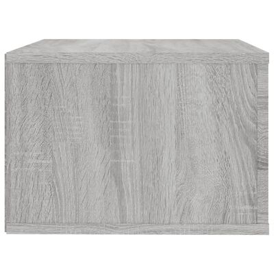 vidaXL Nástenný nočný stolík sivý dub sonoma 50x36x25 cm