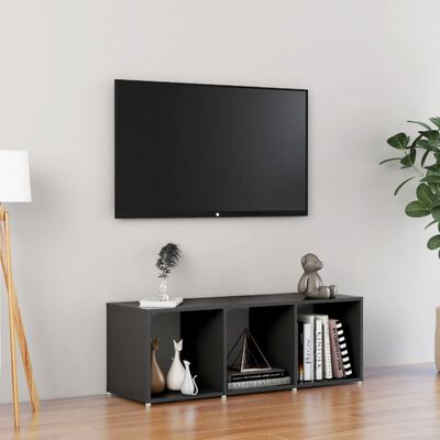 vidaXL TV skrinka, sivá 107x35x37 cm, kompozitné drevo