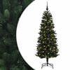 vidaXL Umel&yacute; vianočn&yacute; stromček s vianočn&yacute;mi guľami 210 cm 300 LED
