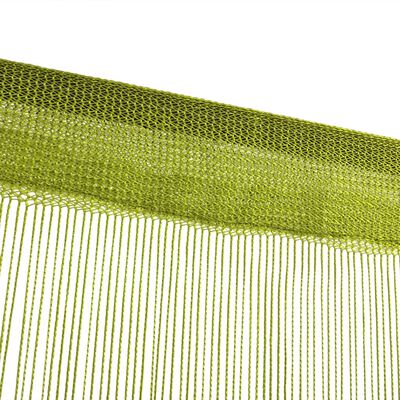 vidaXL Šnúrkový záves, 2 ks, 100x250 cm, zelený