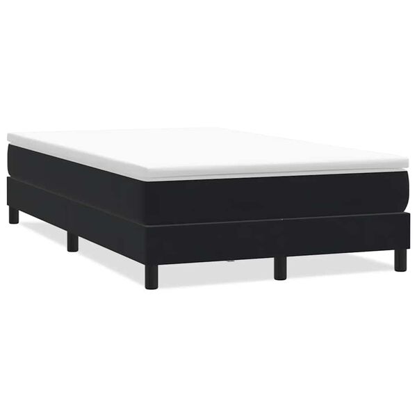 vidaXL Posteľný rám boxspring bez matracom čierny 120x210 cm zamat