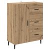 vidaXL Highboard so z&aacute;suvkou 2 pcs Remeseln&yacute; dub Kompozitn&eacute; drevo