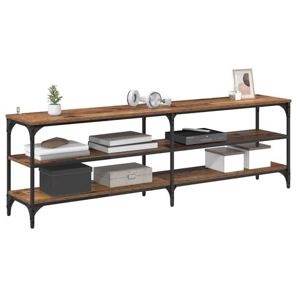 vidaXL TV skrinka Star&eacute; drevo 160 x 30 x 50 cm