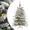 vidaXL Umel&yacute; Skl&aacute;pac&iacute; Vianočn&yacute; Stromček Biela 120 cm PE a PVC