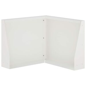 vidaXL Oporn&yacute; m&uacute;r 50 x 50 x 30 cm Oceľ Biela