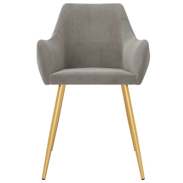 vidaXL Otočn&eacute; jed&aacute;lensk&eacute; stoličky 2 ks bledosiv&eacute; zamatov&eacute;