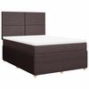 vidaXL Boxspring posteľ s matracom tmavohned&aacute; 140x190 cm l&aacute;tka