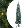 vidaXL Umel&yacute; vianočn&yacute; stromček Zelen&aacute; 180 cm PVC, oceľ a plast
