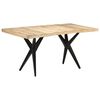 vidaXL Jed&aacute;lensk&yacute; st&ocirc;l 160x80x76 cm surov&eacute; mangovn&iacute;kov&eacute; drevo