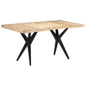 vidaXL Jed&aacute;lensk&yacute; st&ocirc;l 160x80x76 cm surov&eacute; mangovn&iacute;kov&eacute; drevo